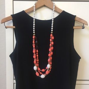Coral statement necklace